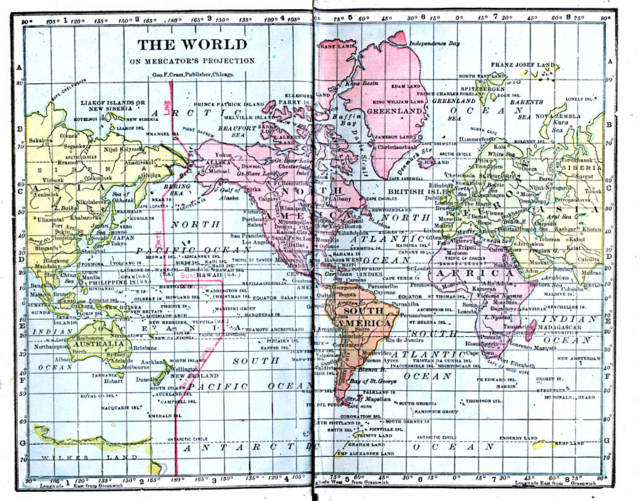 The World on Mercator's Projection