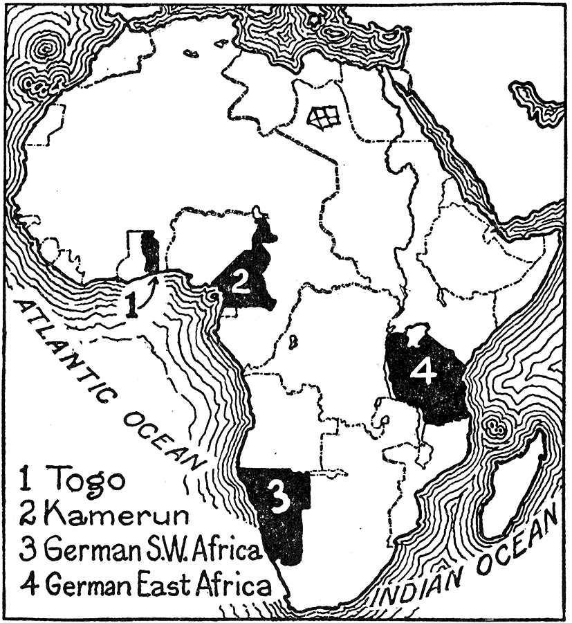 World War I: African Colonies Lost by Germany