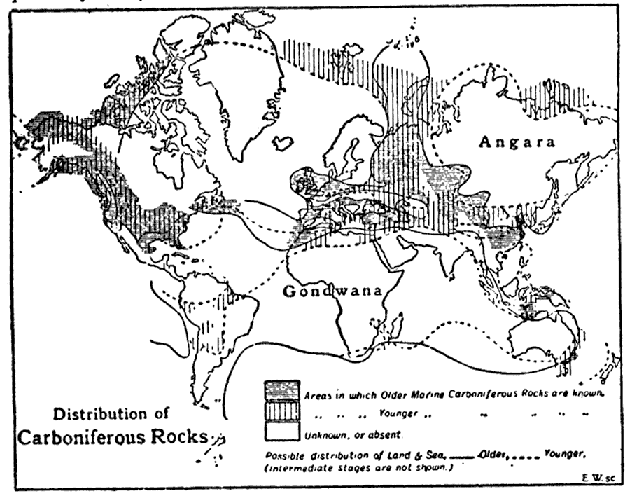 Distribution of Carboniferous Rocks