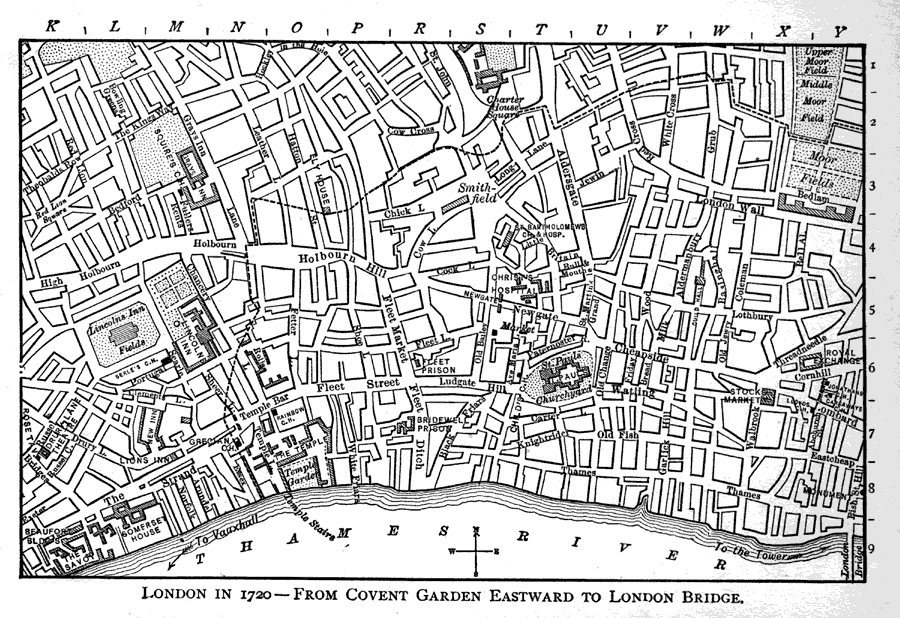 London - Covent Garden and Eastward to London Bridge