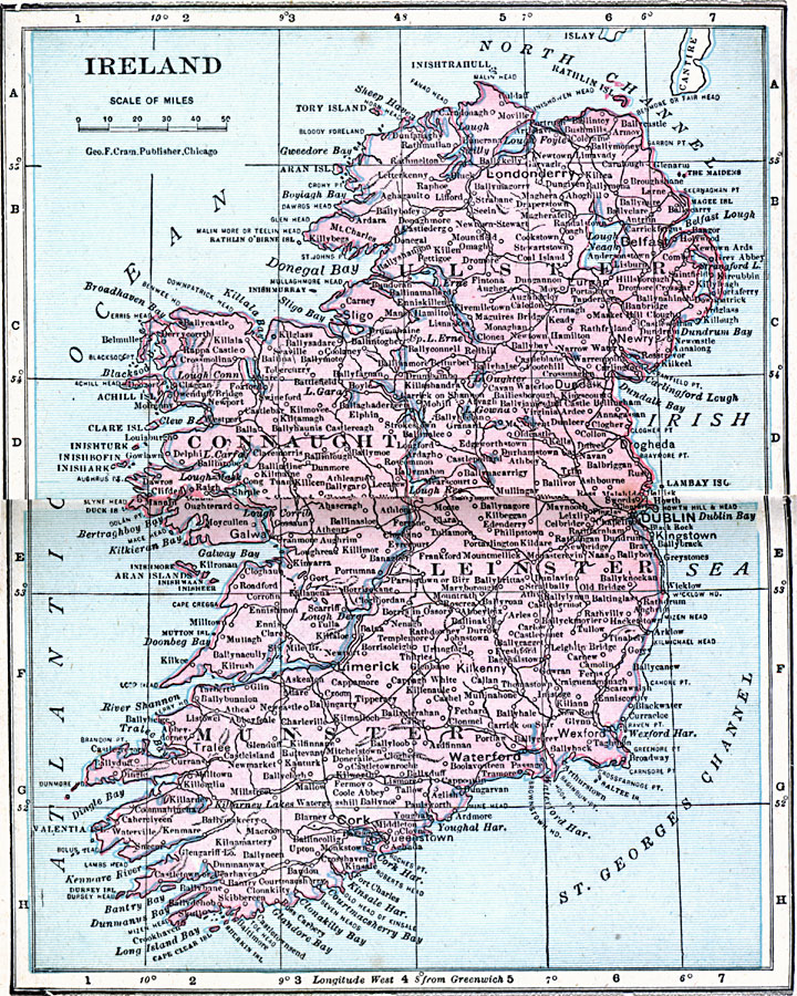 ireland physical features
