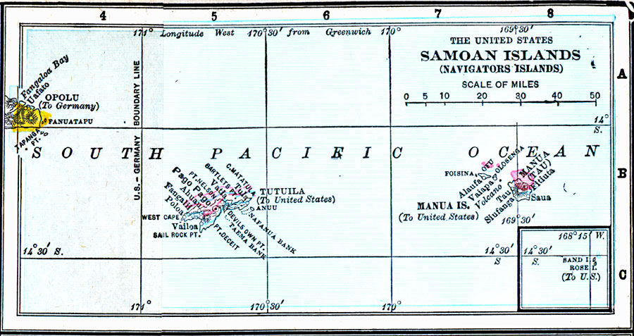 Samoan Islands (Navigators Islands)