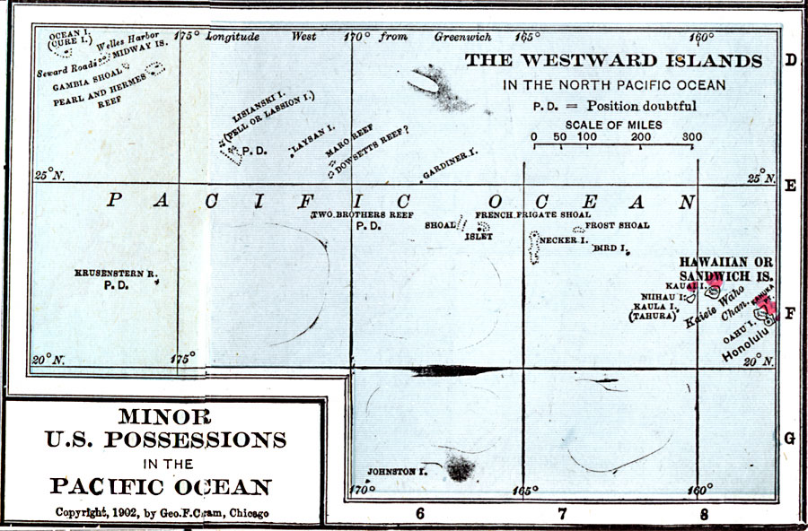 The Westward Islands in the North Pacific Ocean