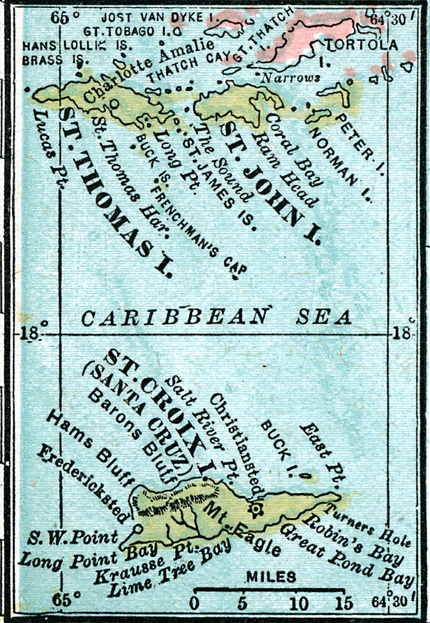 St. John, St. Thomas, and St. Croix