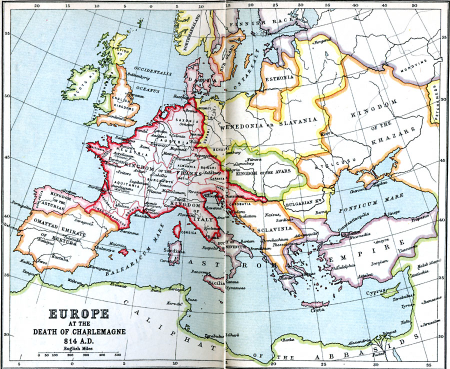 Europe at the Death of Charlemagne