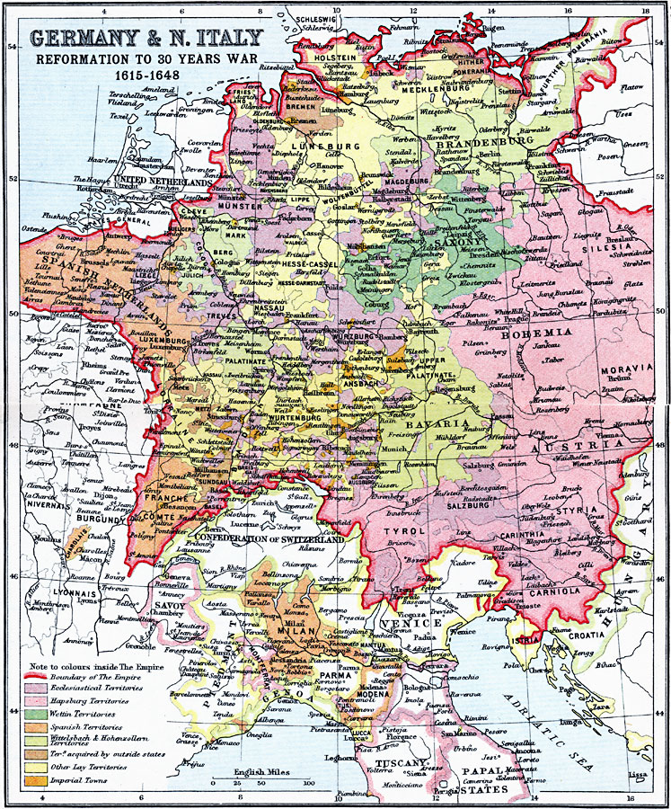 Germany and Northern Italy - Reformation to 30 Years War