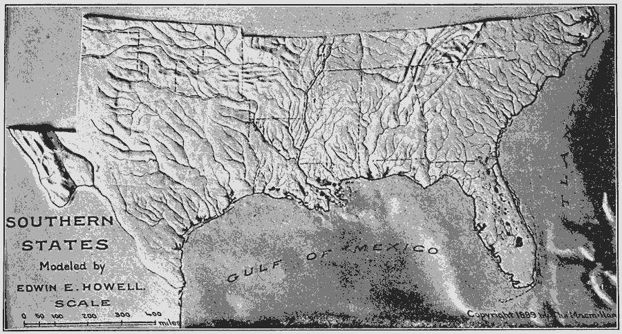 Relief of the Southern United States
