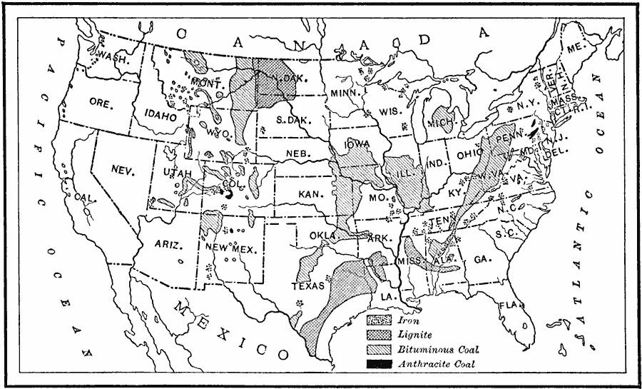 Coal and Iron Deposits in the United States