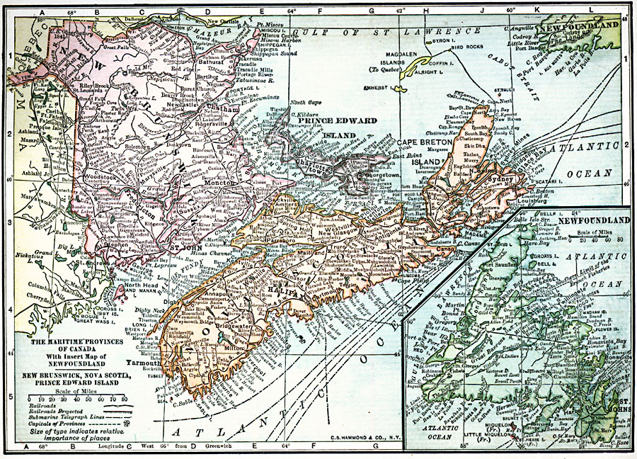 The Maritime Provinces of Canada - New Brunswick, Nova Scotia, Prince Edward Island