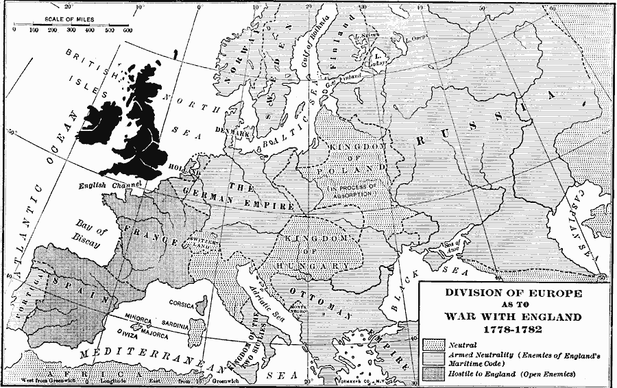 Division of Europe as to War with England