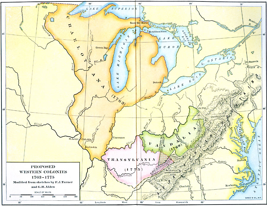 Proposed Western Colonies