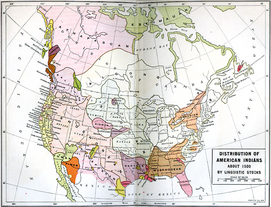 Distribution of Native Americans
