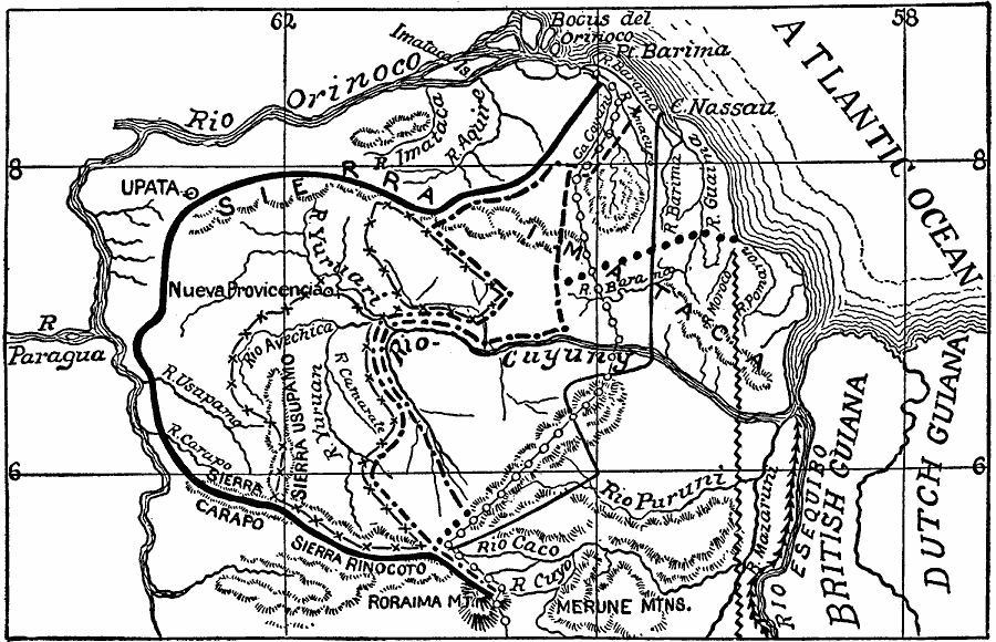 Map of Venezuela, 1865-1898