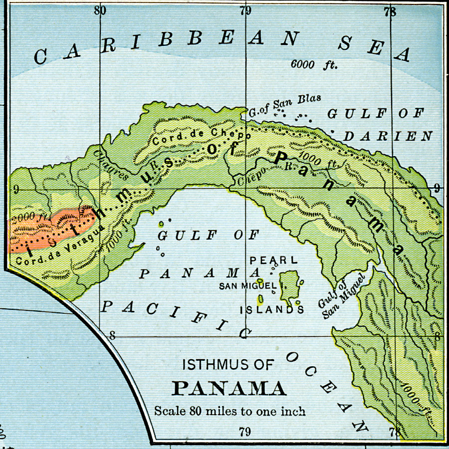 Albums 99+ Images where is isthmus of panama located on a map Superb