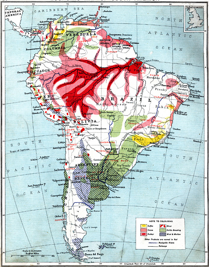 Economic Map of South America