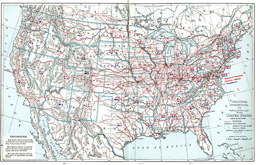 The United States Population and Railroad Network