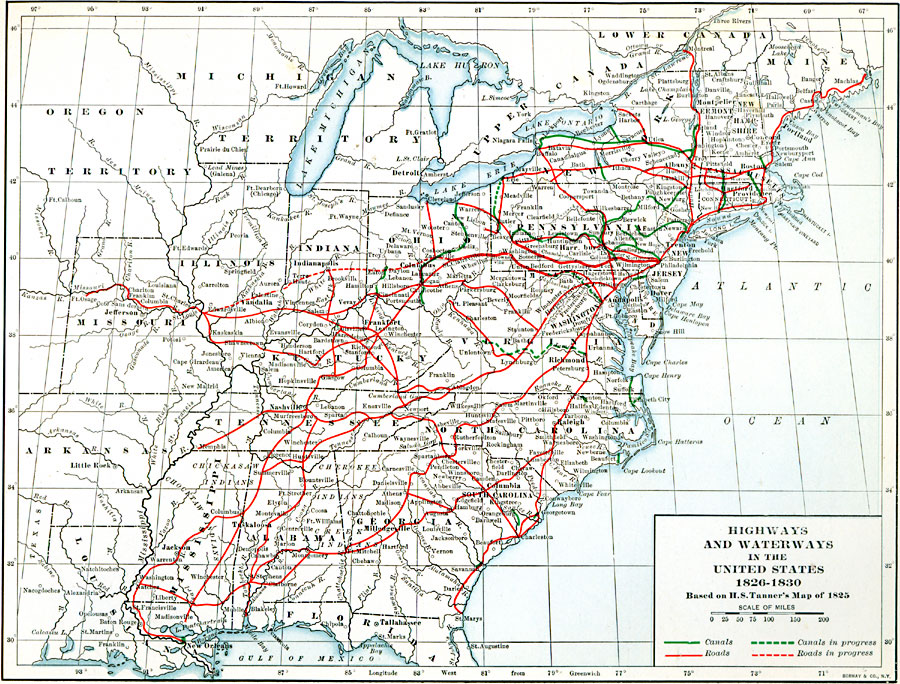 Highways and Waterways in the United States