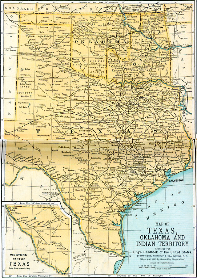 Texas, Oklahoma, and the Indian Territory