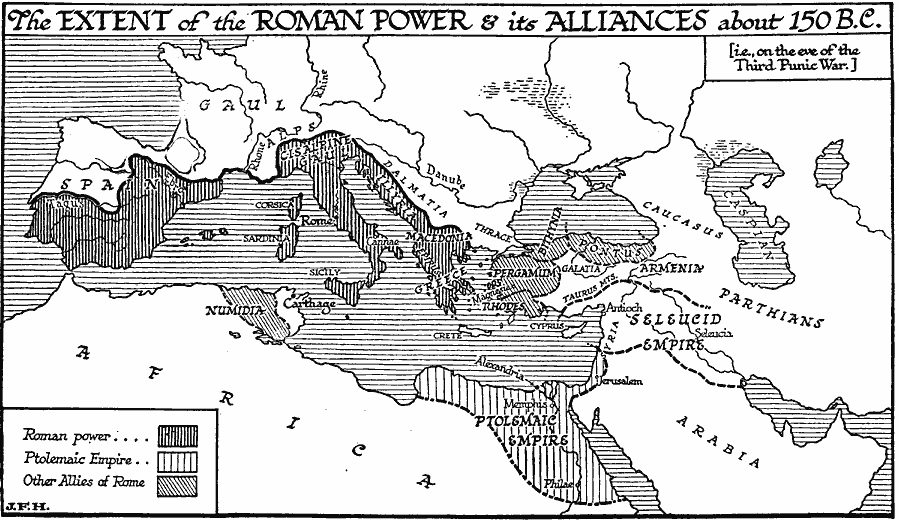 The Extent of Roman Power on the Eve of the Third Punic War