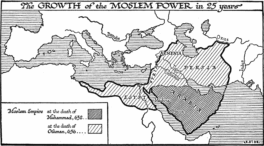 Growth of Islamic Power after the Death of Muhammad