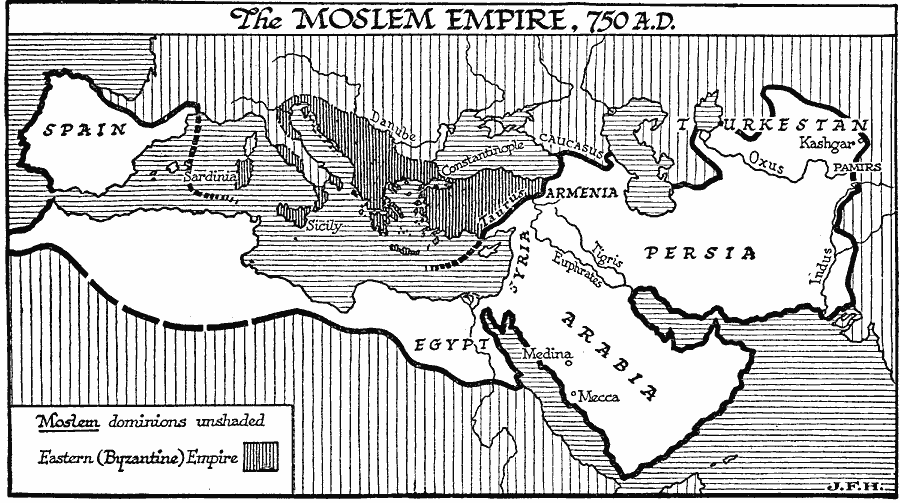 The Moslem Empire under the Omayyad Caliphate