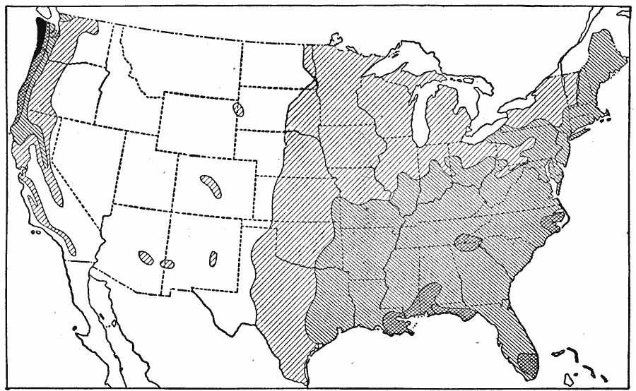 Rainfall in the United states