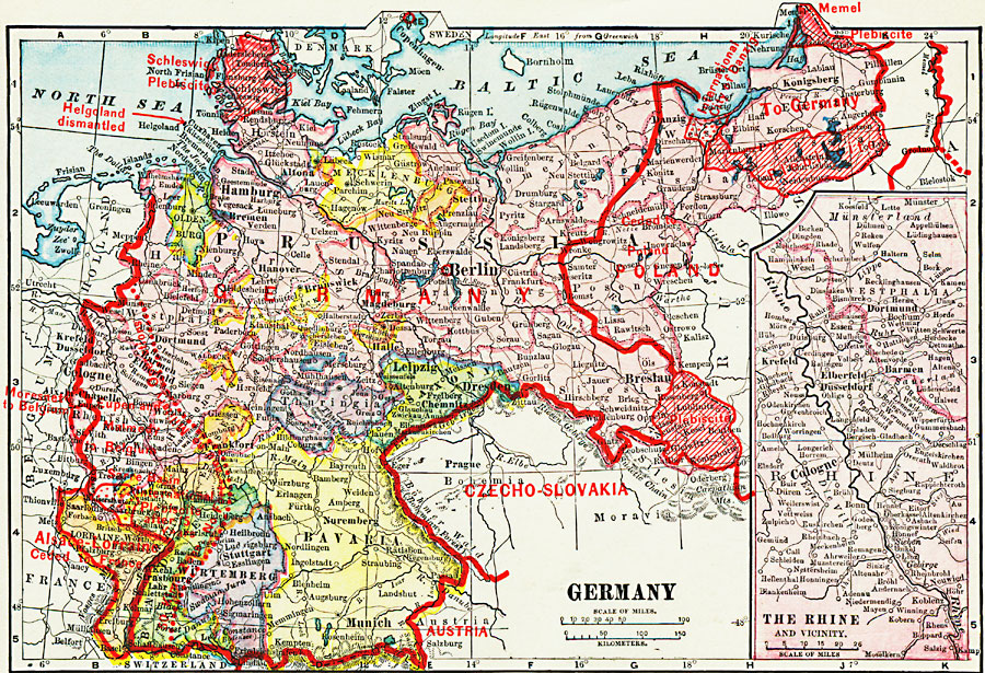 Germany 1914 Map