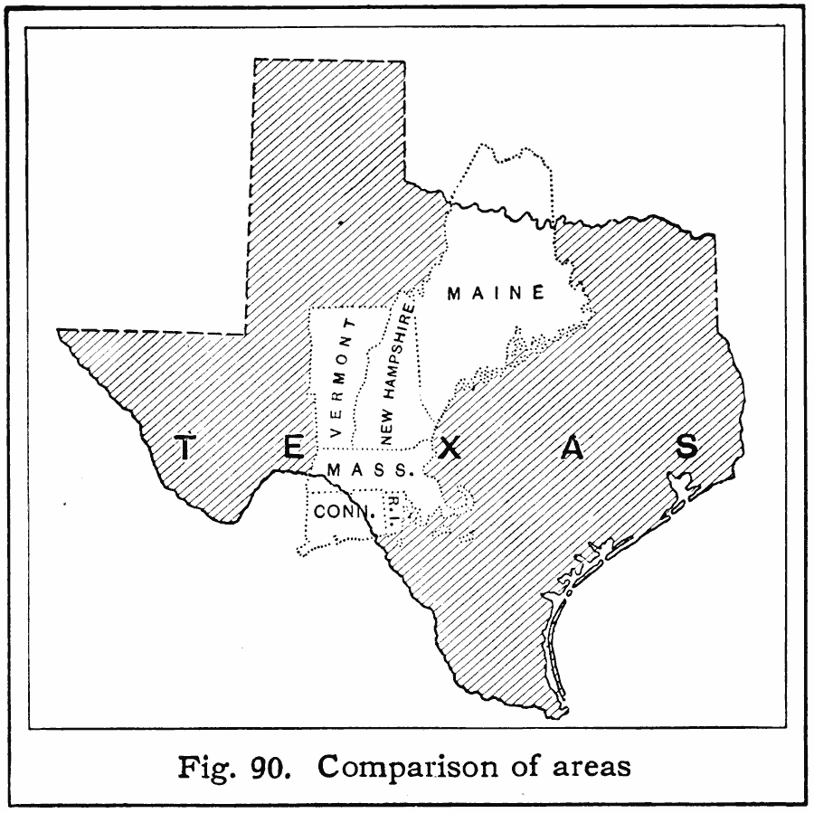 Texas and the New England States