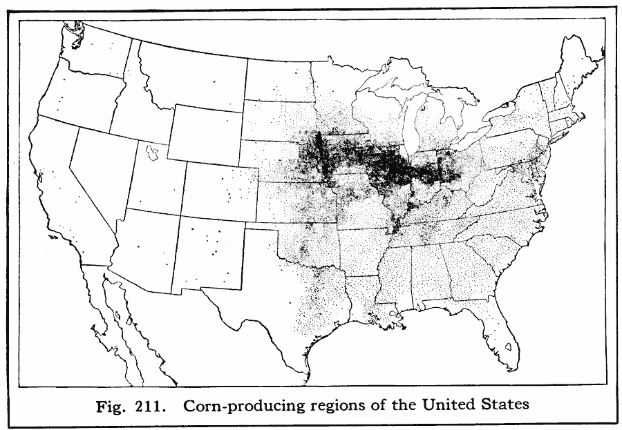 Corn–Producing Regions of the United States