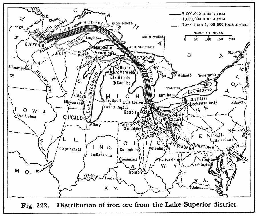 Distribution of Iron Ore in the Northeast