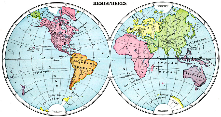 East-West World Hemispheres