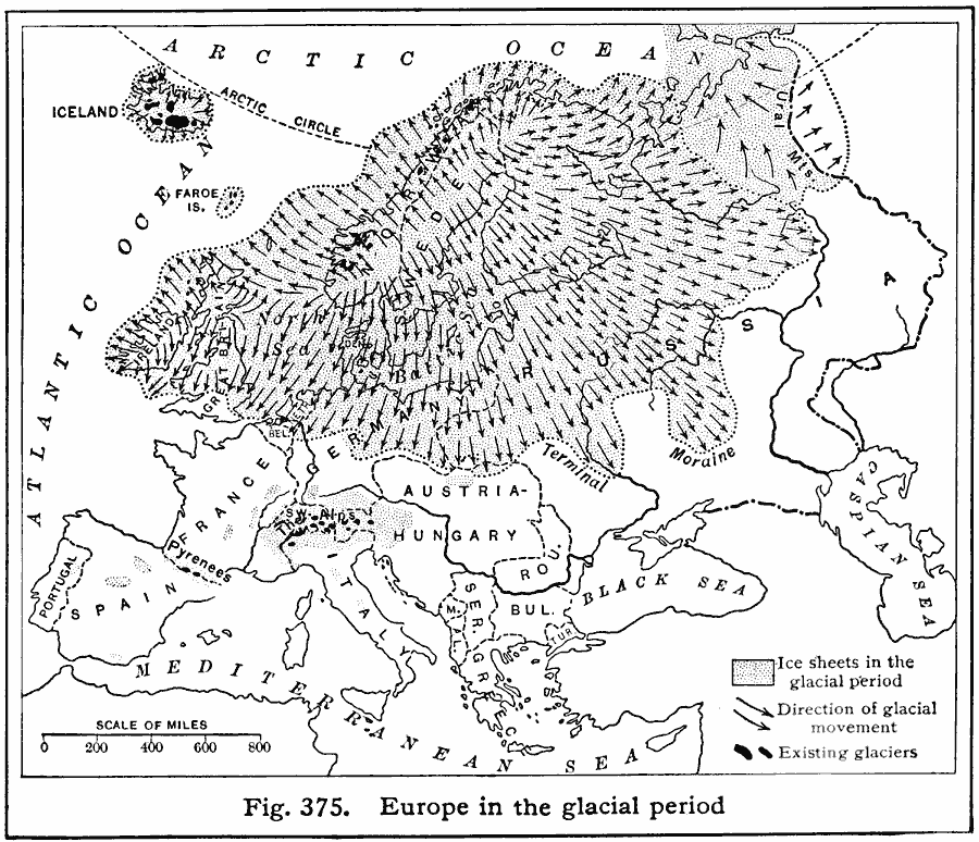 Europe During the Glacial Period