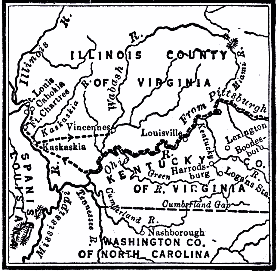 Route of George Rogers Clark