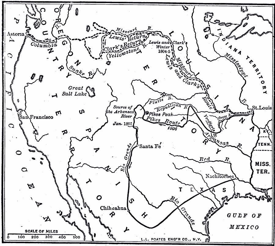 Routes of Lewis and Clark