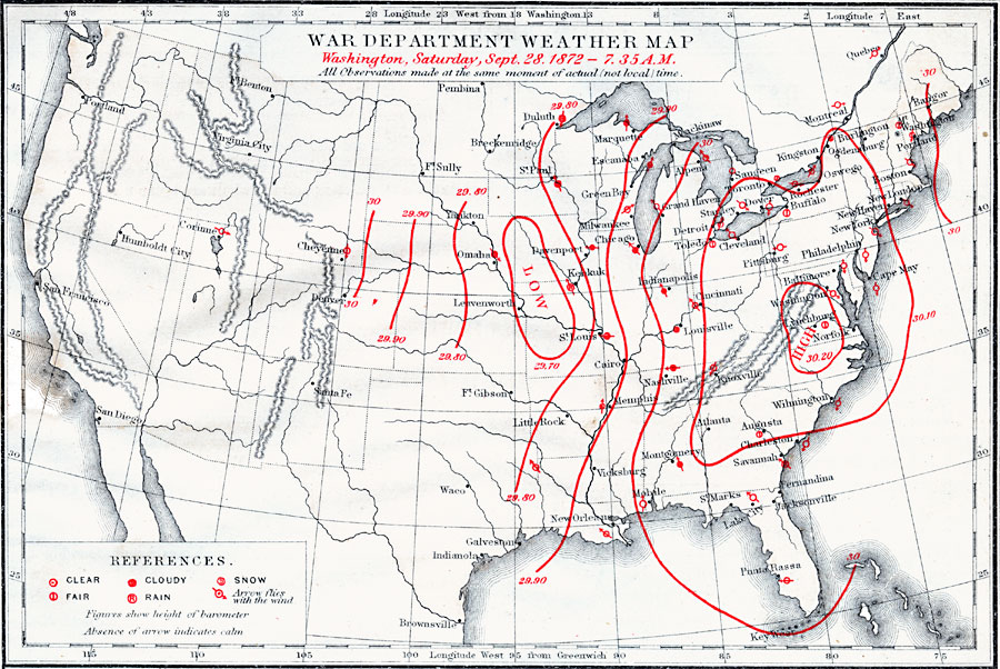 War Department Weather Map