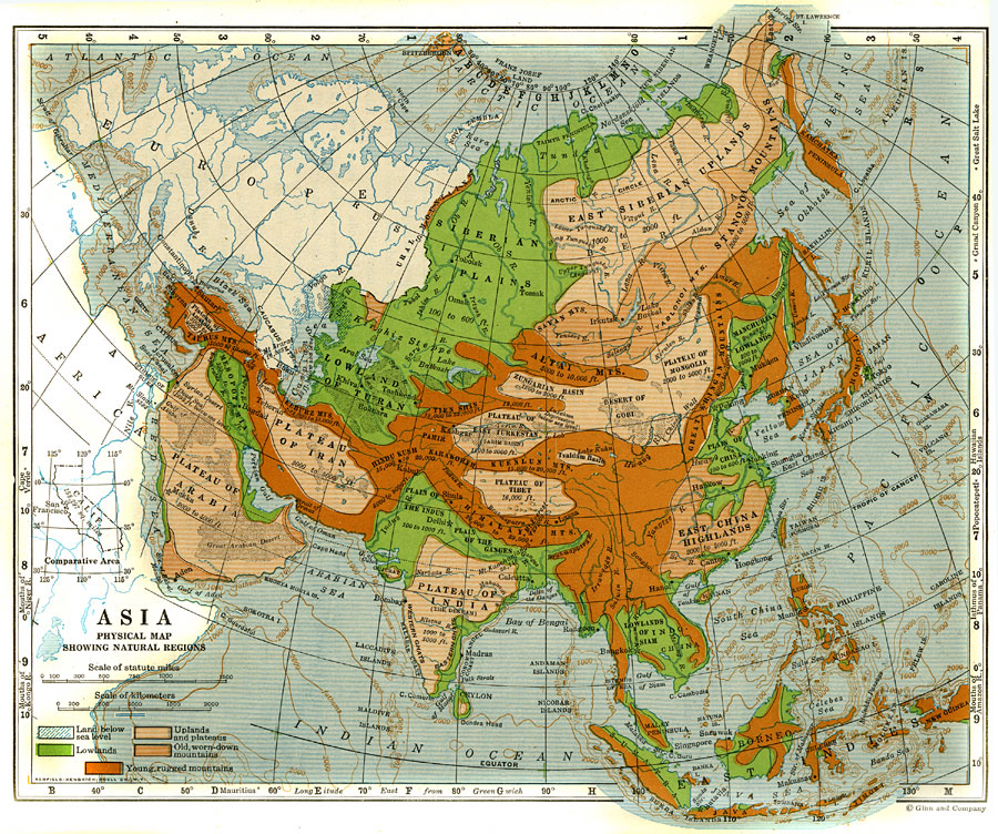 Natural Regions of Asia