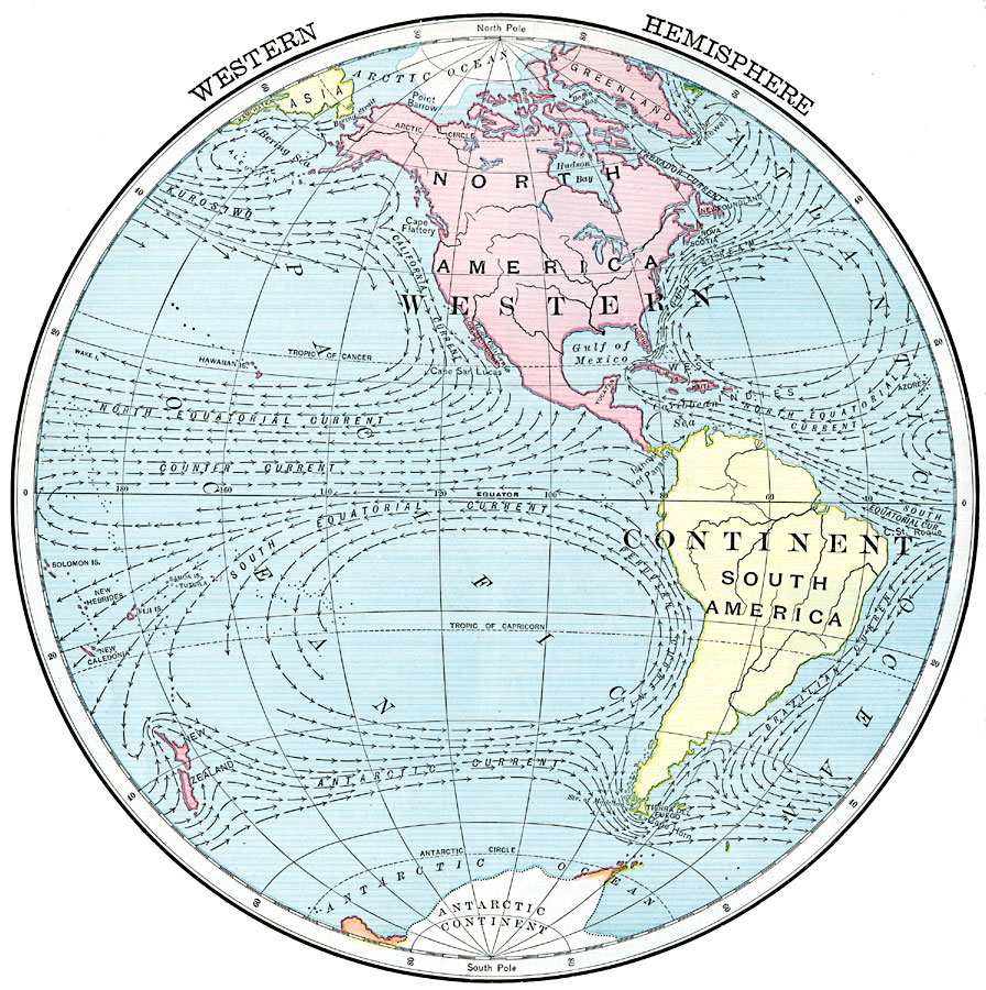 Which Oceans Are In The Western Hemisphere