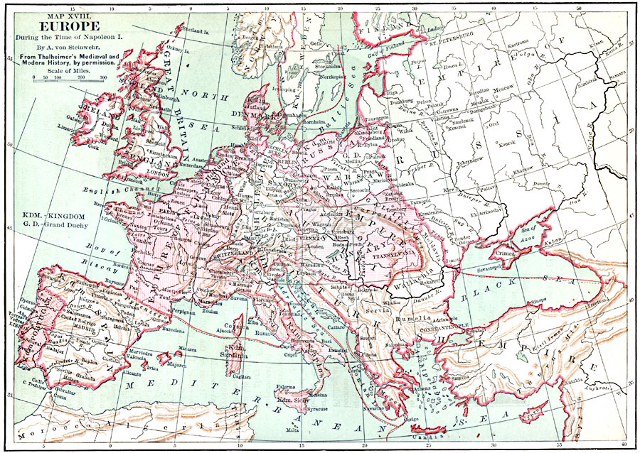 Europe during the time of Napoleon I
