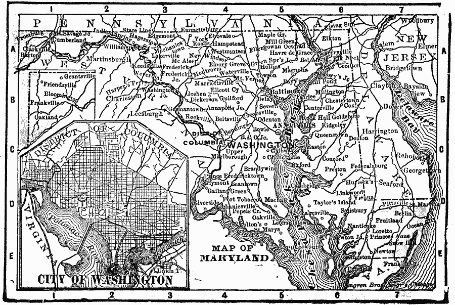 Map of Maryland