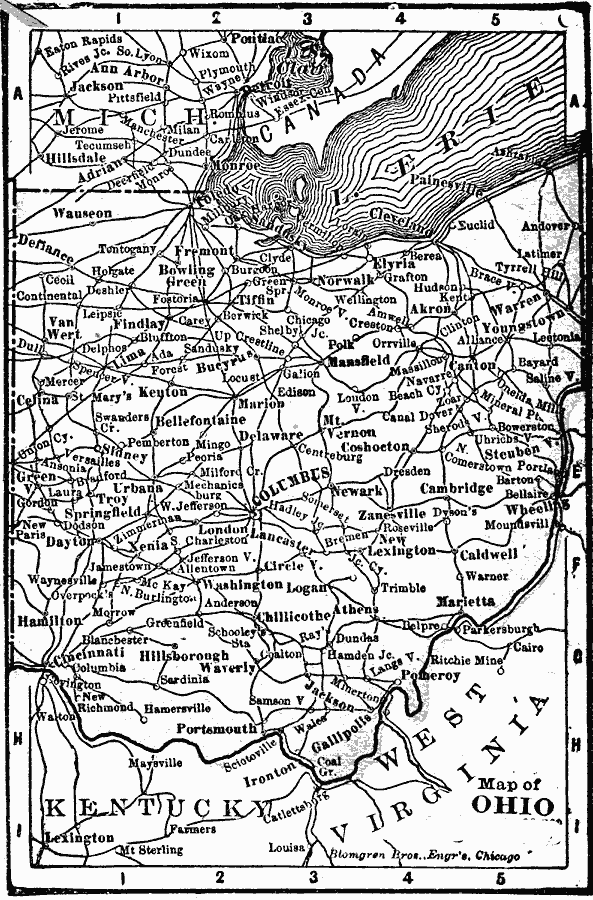 Map of Ohio