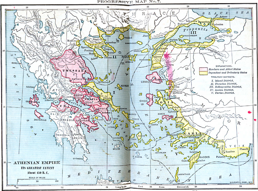 Athenian Empire - Its Greatest Extent