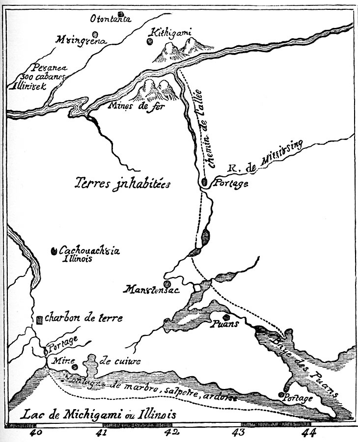 Louis Joliet's Route Across Wisconsin, 1600s