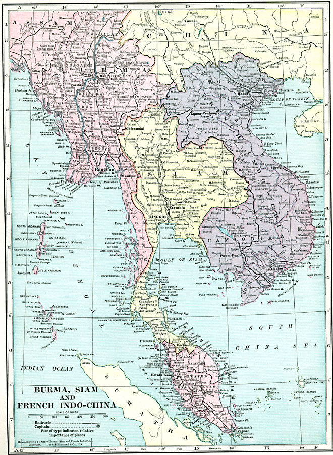 Burma, Siam, and French Indo-China