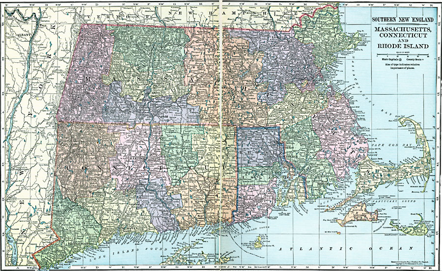 Massachusetts, Connecticut, and Rhode Island