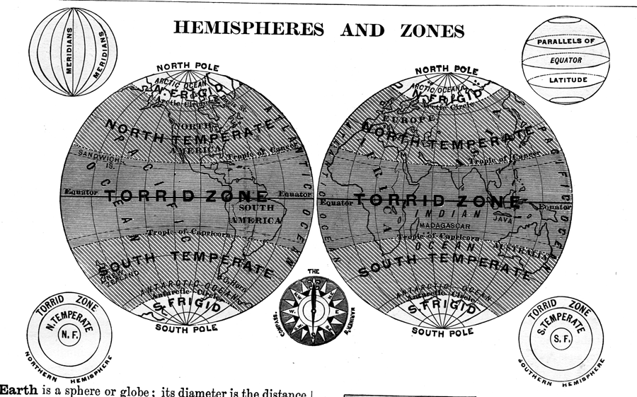 Hemispheres and Zones of the Earth