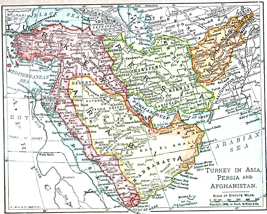 Persia, Afghanistan, and Turkey in Asia 