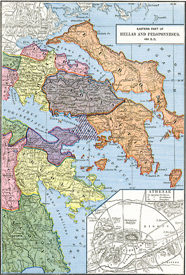 Eastern Part of Hellas and Peloponnesus
