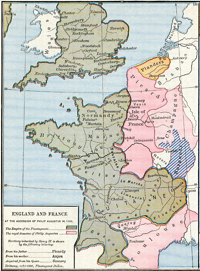 England and France at the accession of Philip Augustus