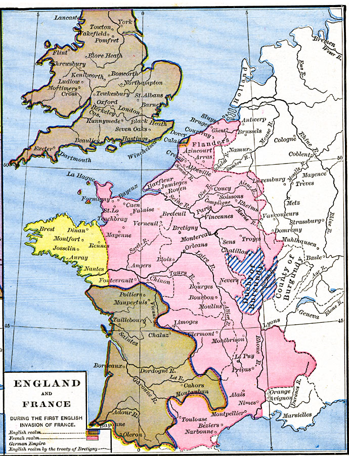 England and France during the first English invasion of France