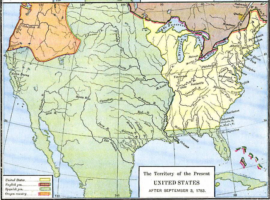 The Territory of the Present United States after September 3
